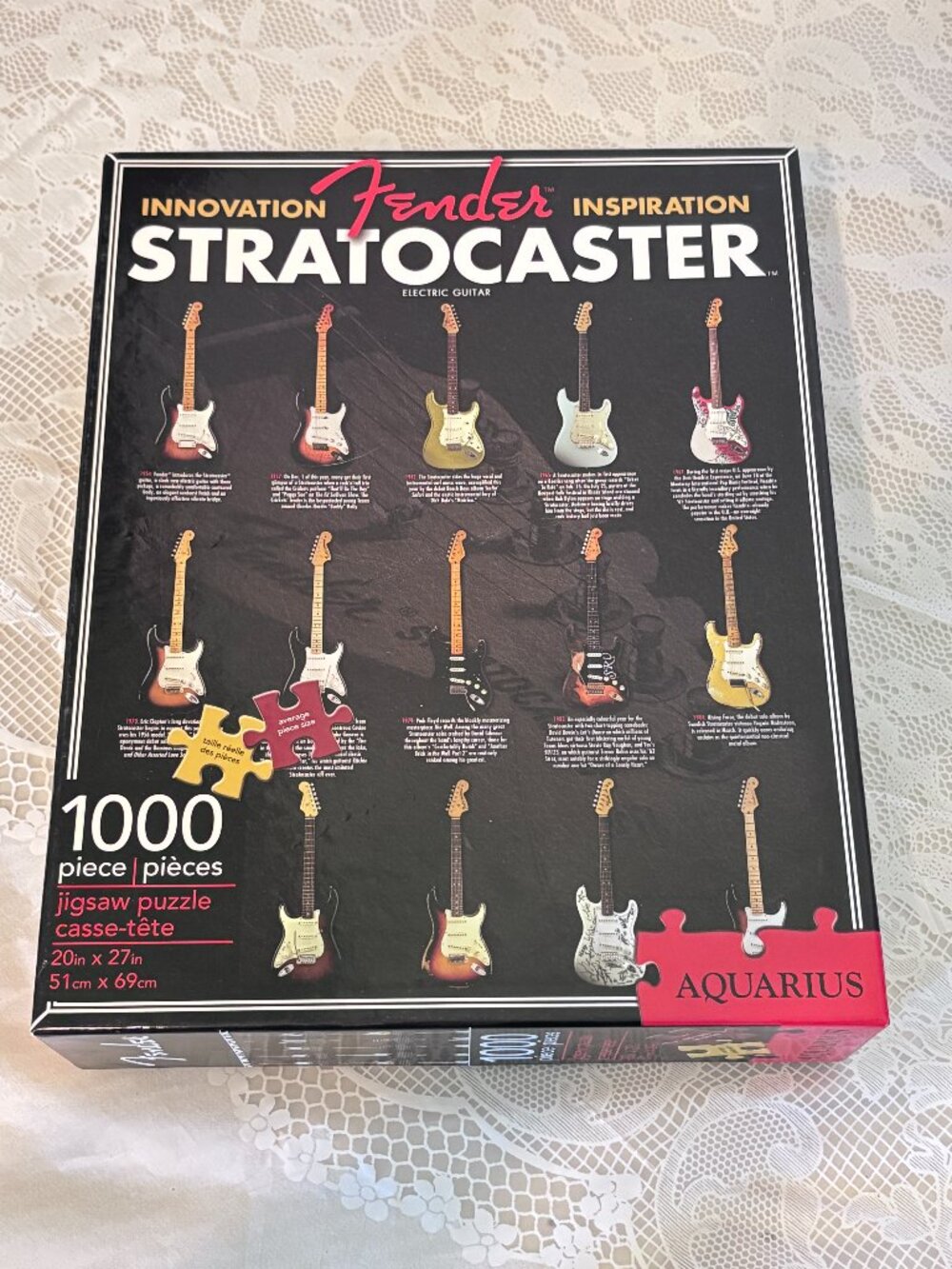 FENDER STRATOCASTER GUITAR JIGSAW PUZZLE 1000 PCS Electric Guitars music lover
